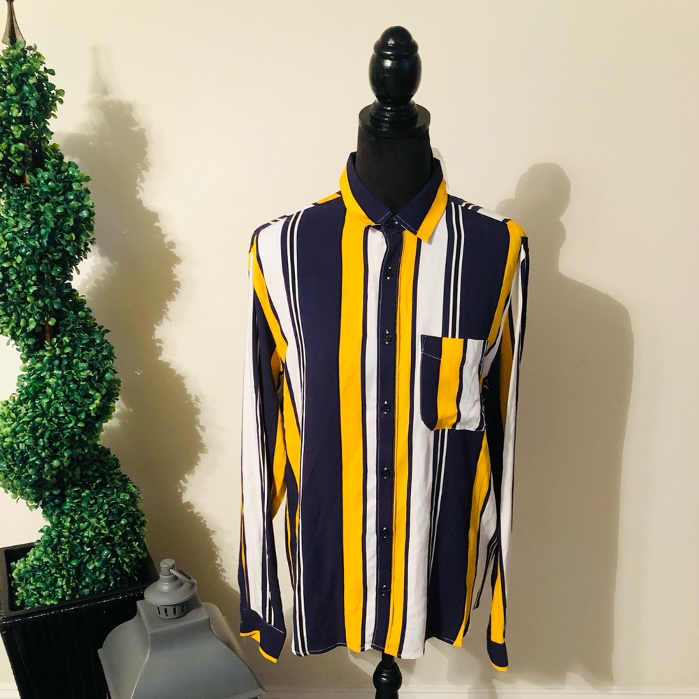 Classic Striped Chest Pocket Shirt
